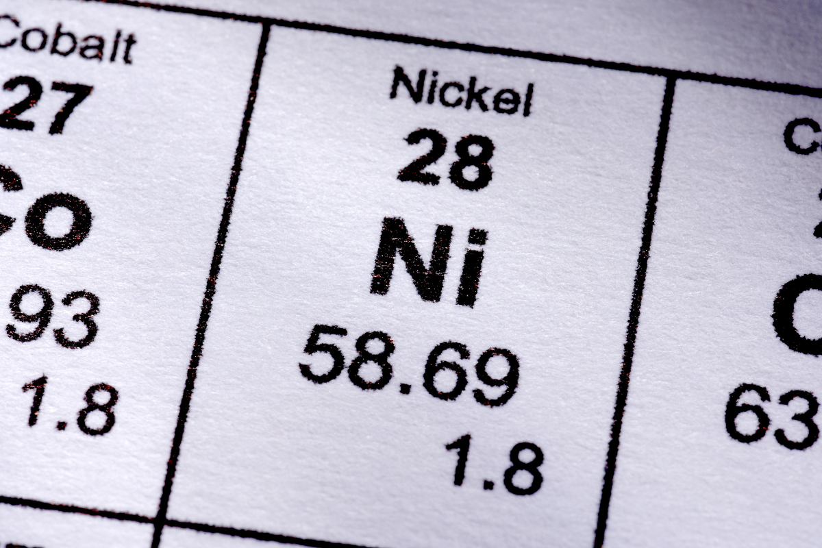 nichel sulla tavola periodica