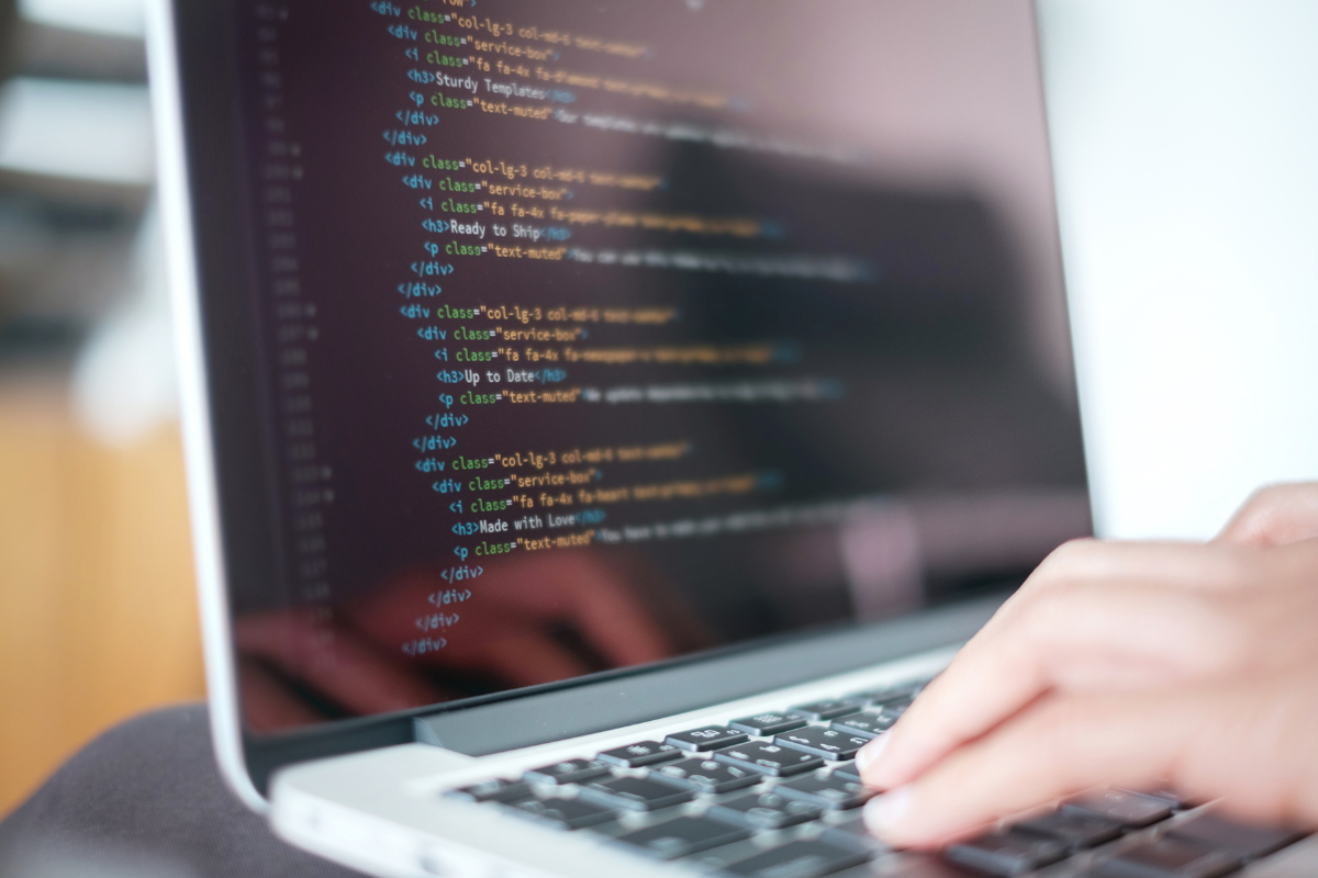 Web developer lavora con linguaggi di programmazione